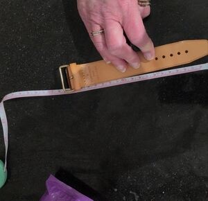 Louis Vuitton Tan Leather Luggage Strap